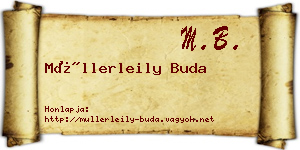 Müllerleily Buda névjegykártya